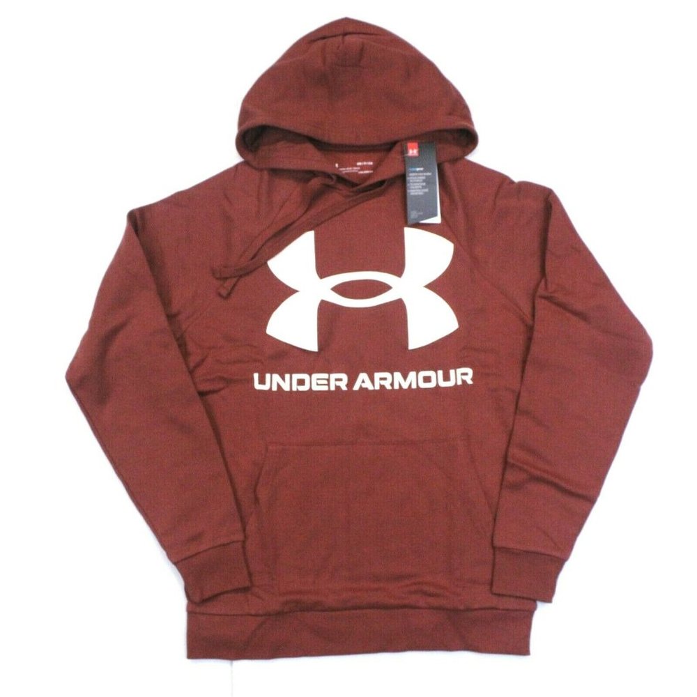 Men's Under Armour Rival Fleece Hoodie (1357093-688) Cinnamon Red - S